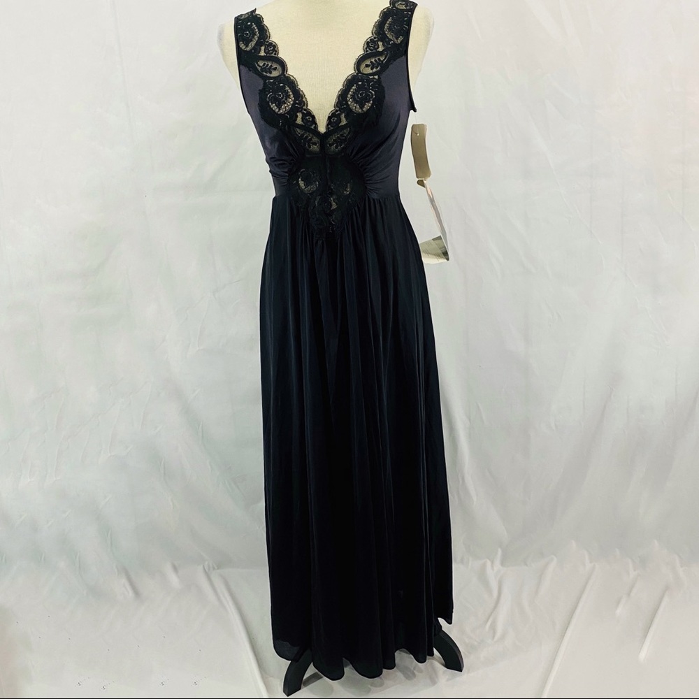 Olga Stretch Top Night Glamour Black Dead Stock